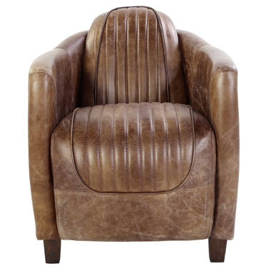 17 Stories Leather Armchair Wayfair